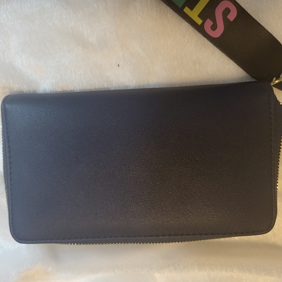 Steve Madden - Navy Blue and Pink Wallet, 8x5x1 - Picture 8 of 11